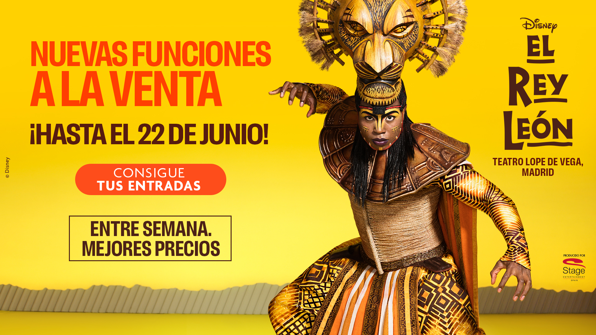 Salida a la Venta El Rey León hasta el 22 de junio